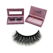 SH044 Hitomi  3d mink eyelashes private label Strip Handmade Real 3d Mink False Fluffy Eyelash